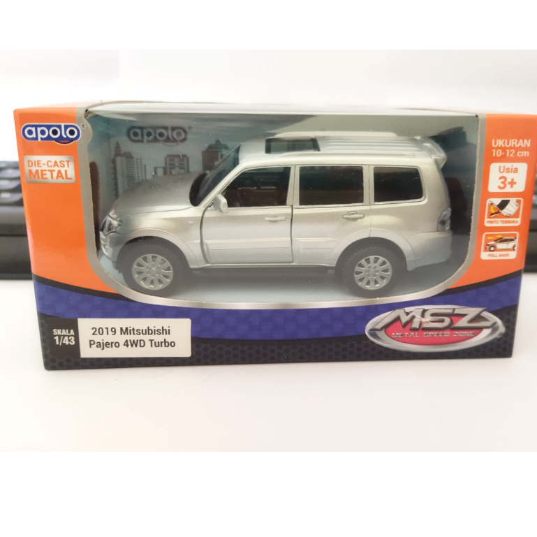 Diecast Apolo MSZ Mitsubishi Pajero 4WD Turbo Scale 1/43