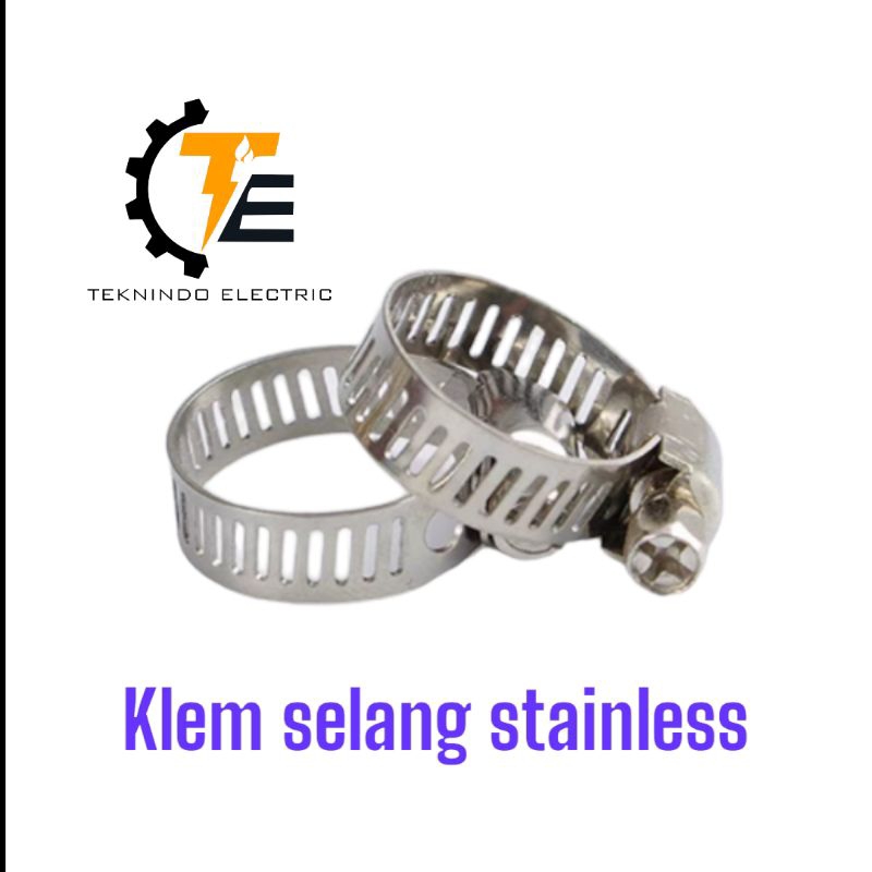 KLEM SELANG AIR / GAS / HOSE CLAMP CINCIN 1/2" 5/8" 3/4" 7/8" 1" 1 1/8" 1 1/4" 1 1/2" 1 3/4" INCH