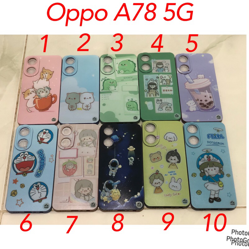 Softcase gambar motif disney oppo A78 5G / A58 5G case silikon hp