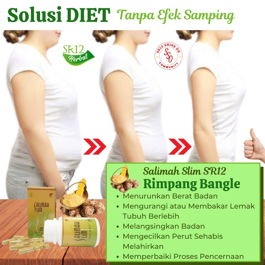 Salimah Slim Sr12 Obat Pelangsing Obat Diet Herbal Obat Penurun Berat Badan