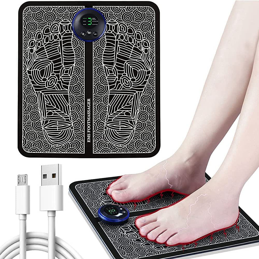 [COD] EMS Foot Massager Pad Alat Pijat Kaki Akupuntur Listrik Pulse Elektrik