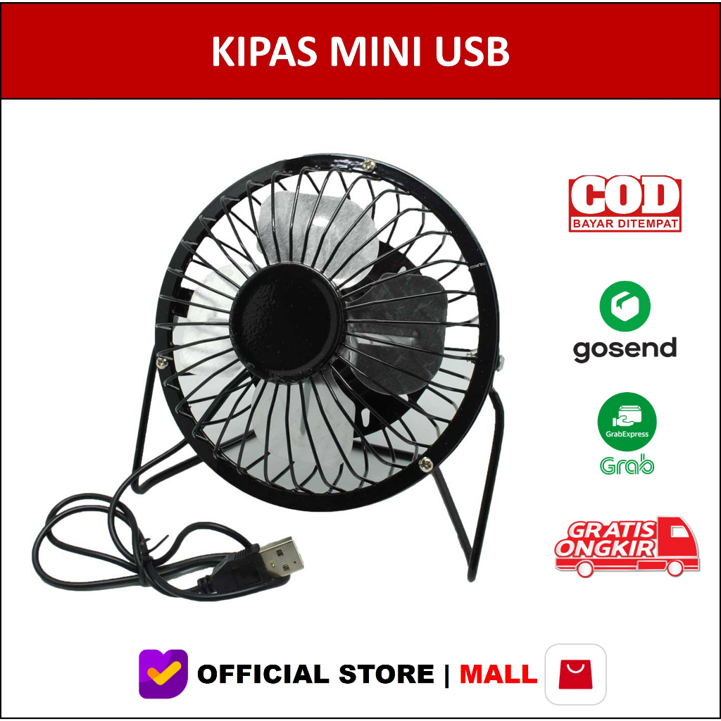 Kipas Mini USB Mini Fan USB Portable Desktop USB Powerbank Multifungsi Serbaguna Kipas Angin Meja