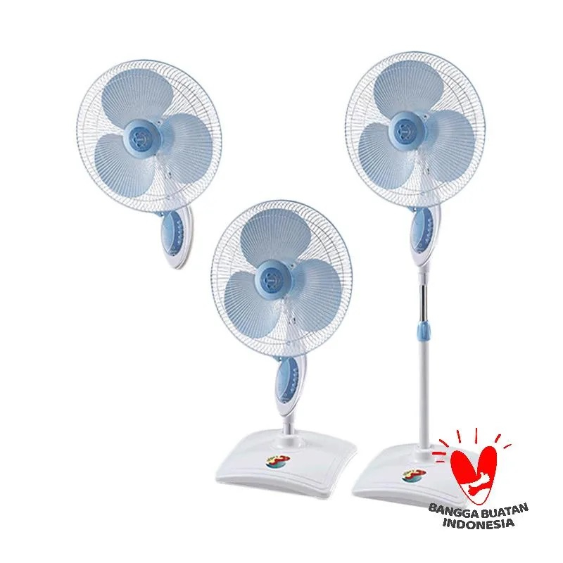 Kipas Angin Miyako 3 in 1 TJR 101 GB + Remote 16 Inchi (Besi) - Garansi Miyako 1 Tahun
