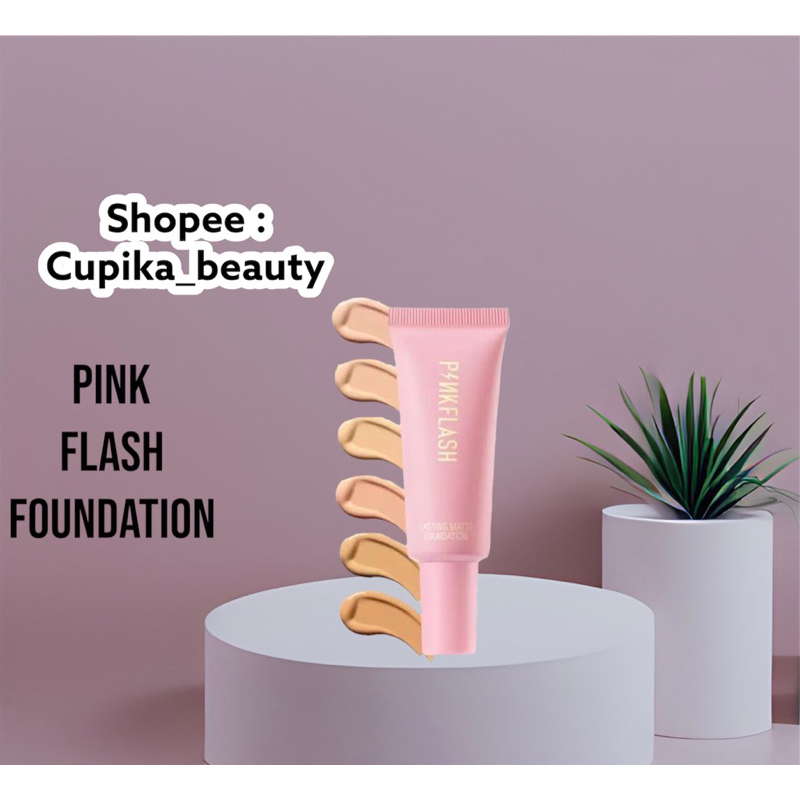 [pn] PINKFLASH LASTING MATTE FOUNDATION PF-F03 25G | PINKFLASH FOUNDATION // pink flash liquid foundation tube
