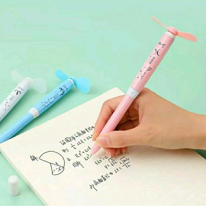 Pulpen Kipas Angin Cute Pena Portable Serbaguna Bulpoint Kipas