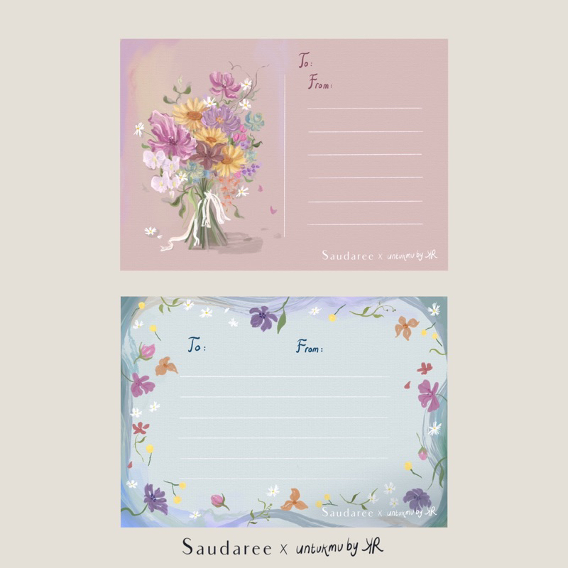 

Postcard / Kartu Ucapan - Saudaree x Untukmu by RK