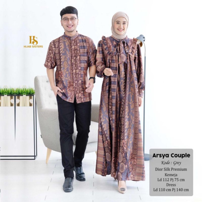 GAMIS COUPLE ARMANY SILK - ARSYA COUPLE LD110