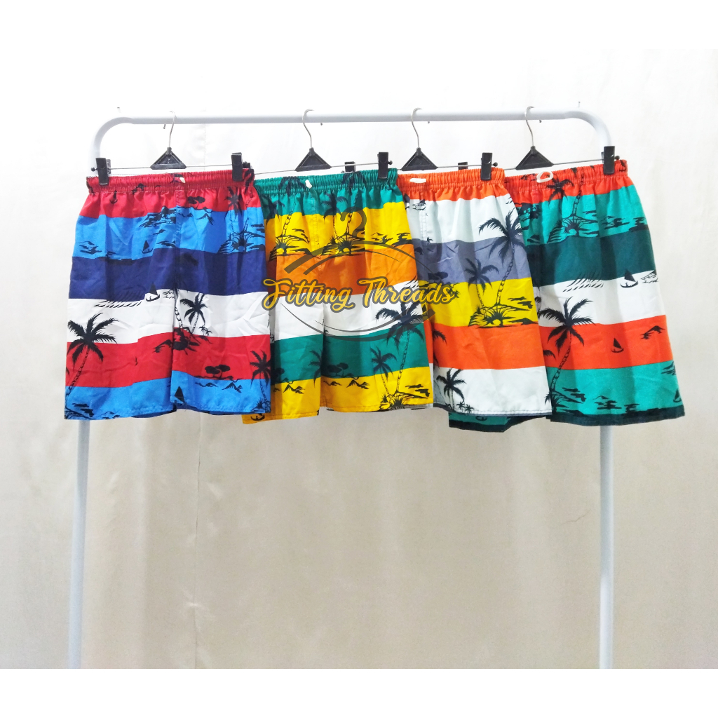 Celana Pantai Hawai Anak Remaja Dewasa / Celana Kolor Motif / Celana Pendek Boxer Harian / Celana Bali