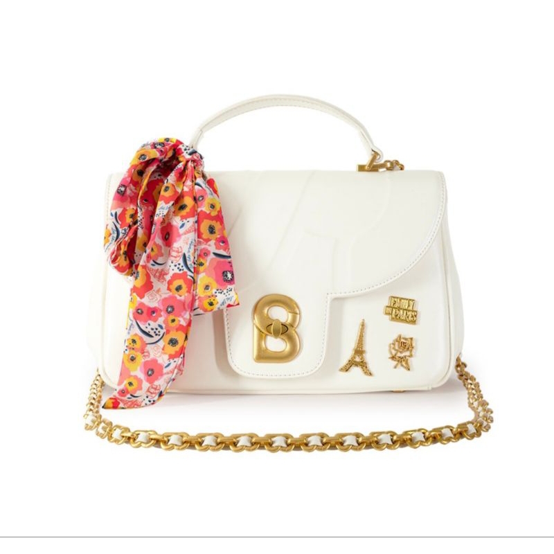 Alma Flap Bag Medium - Le Blanc