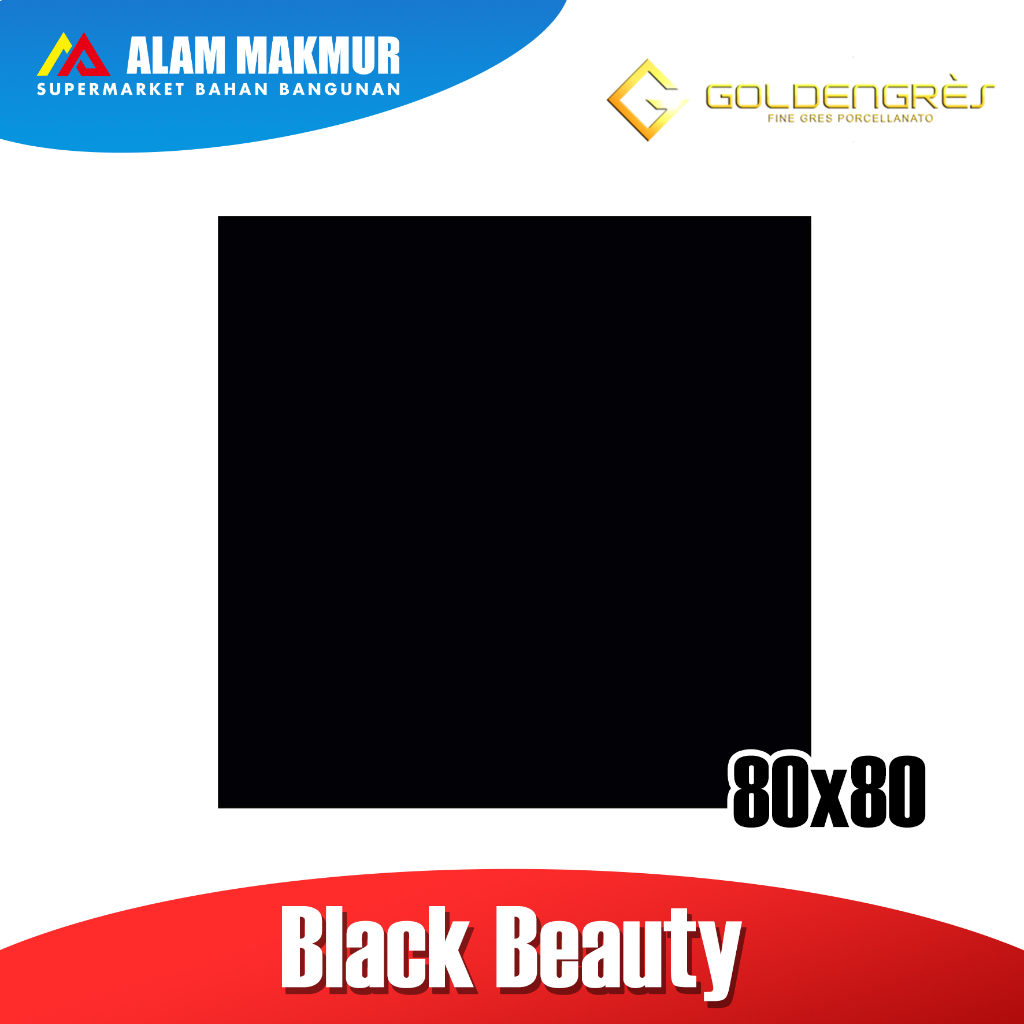 Granit 80x80 Goldengress black beauty