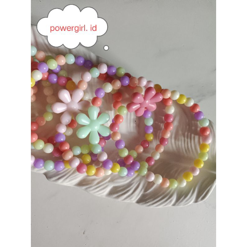 gelang pastel mutiara 6mm