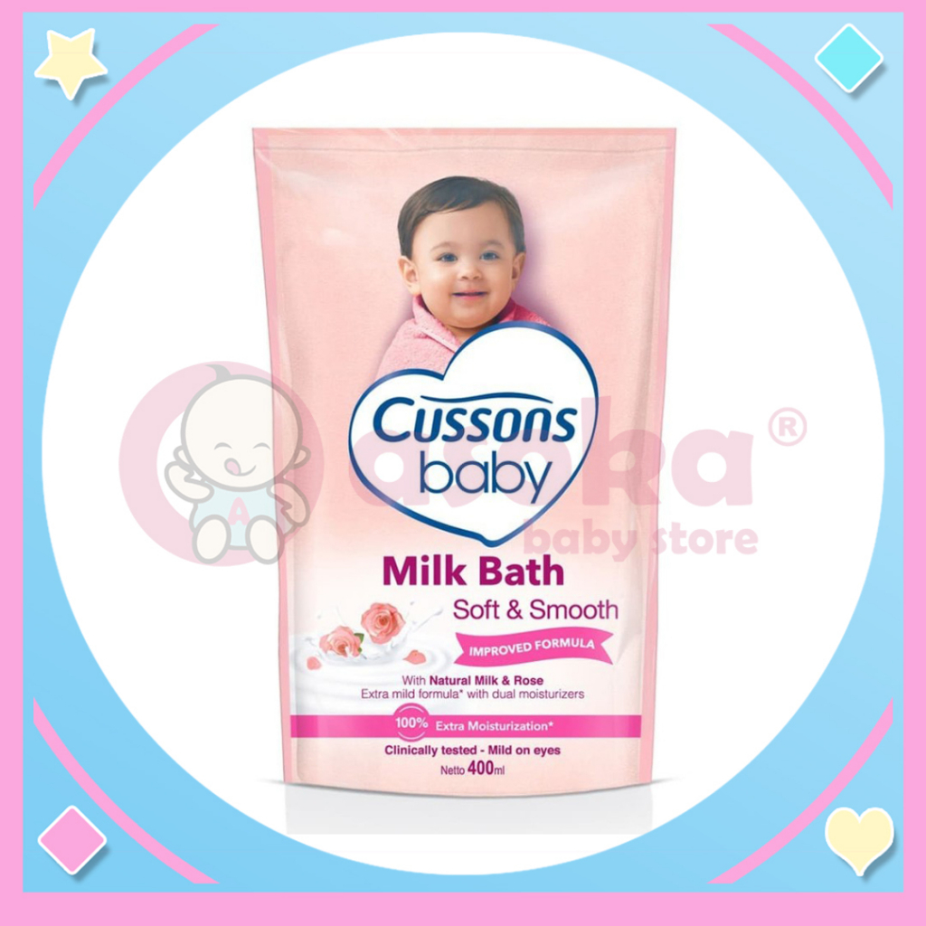 Cussons Baby Milk Bath Soft &amp; Smooth 400ML Refill ASOKA