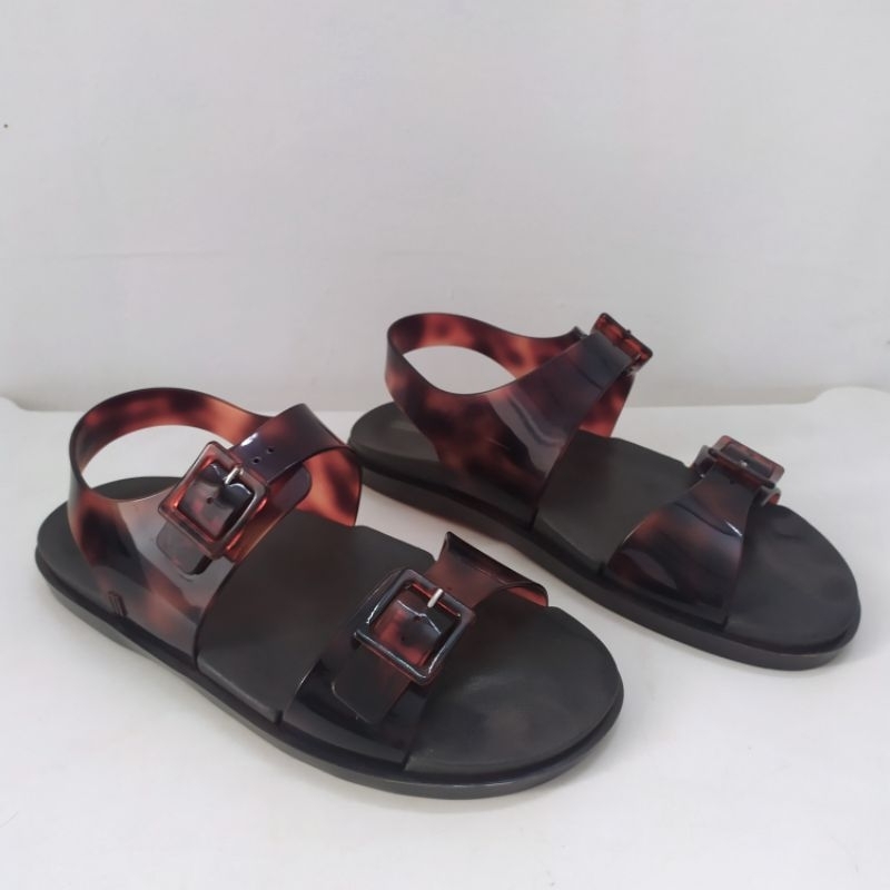 Preloved Melissa Wide Sandal Ad Black Tortoise