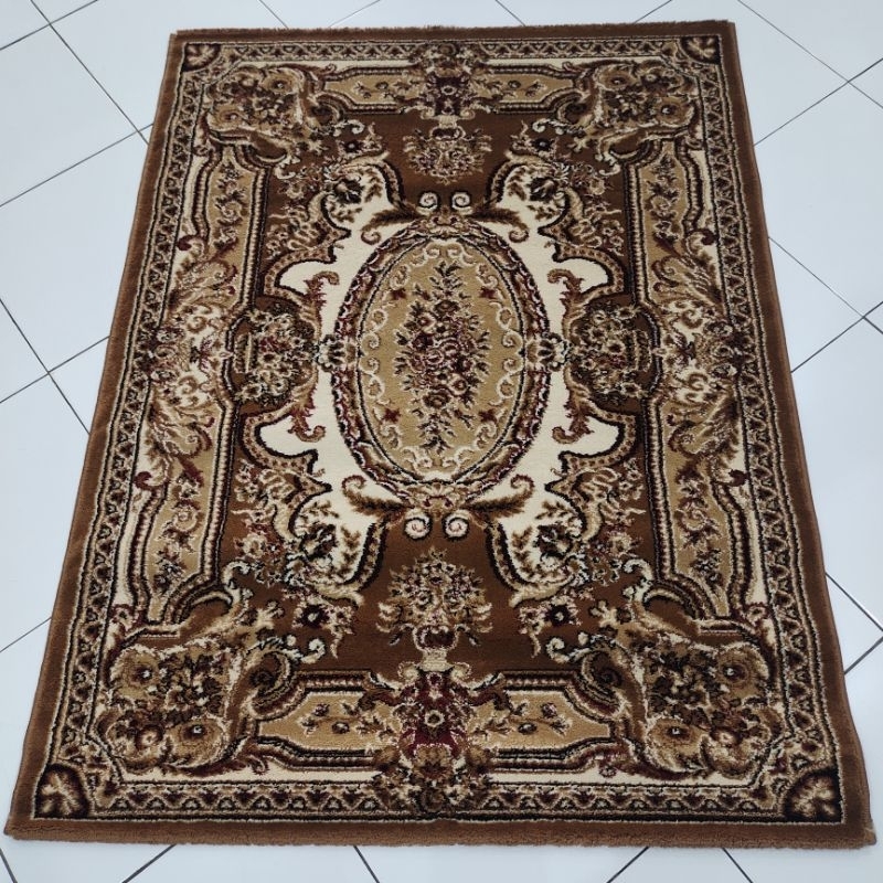 Kapet Shiraz 120x160 Permadani Turki Tebal Klasik 9159 Coklat