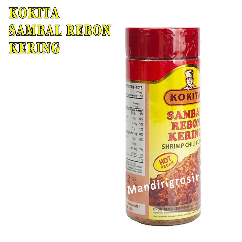 Sambal Rebon Kering* Kokita* Shrimp Chili Flakes* 45gr