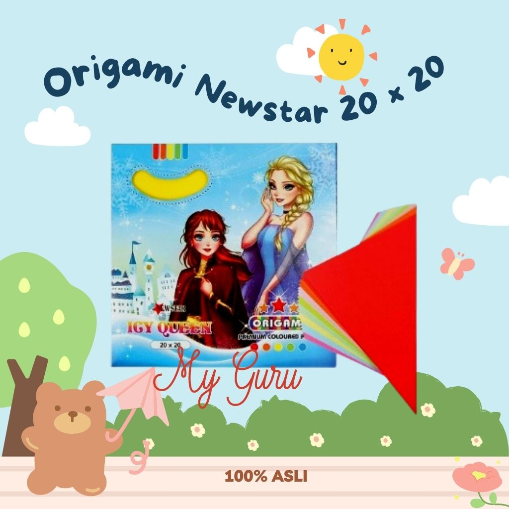 

[SET] KERTAS LIPAT / ORIGAMI PAPER NEWSTAR 20 X20 DUA SISI