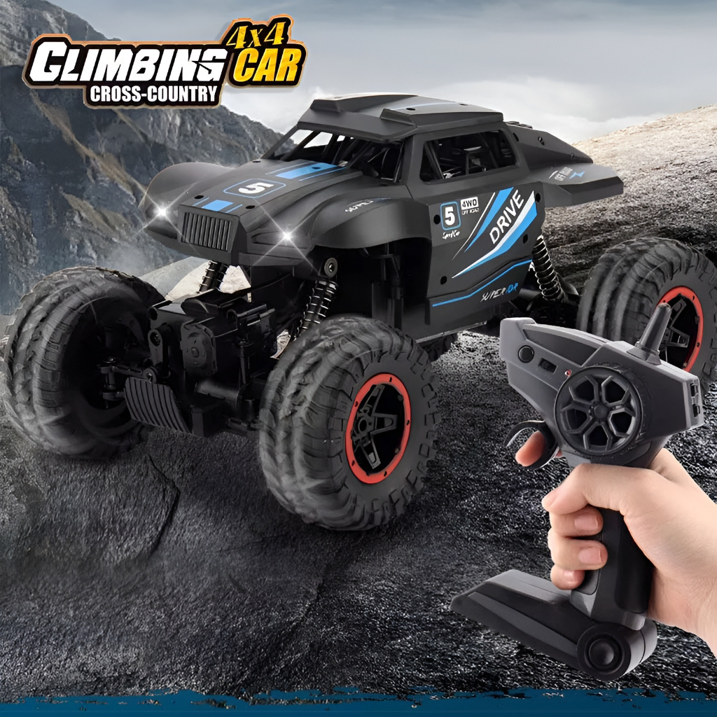 RC Climbing Cross Country Waterspray Car 1:14 | Mainan Anak Laki Laki Mobil Mobilan Remote Control Efek Asap 2.4Ghz Lampu