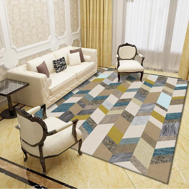 MINI SIZE Karpet Lantai berkualitas Eropa Modern Design UK 90 x 150 cm Anti Slip Minimalis