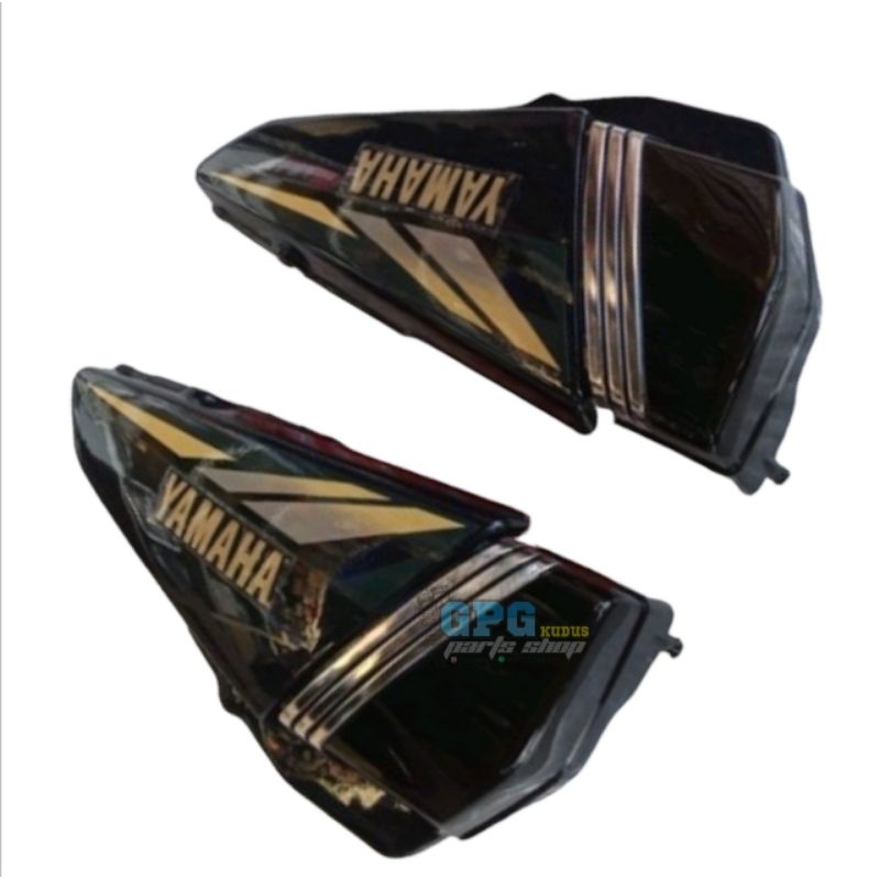 Box Tutup Aki Yamaha RX King 2002 Hijau Botol List Chrom