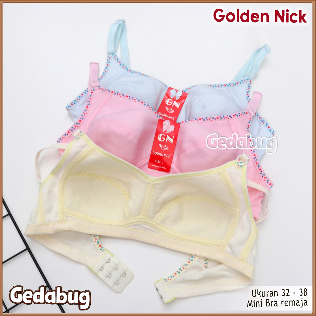 Bra BH Remaja Golden Nick SA 821 | Bra Remaja busa tipis kancing 2 | Gedabug