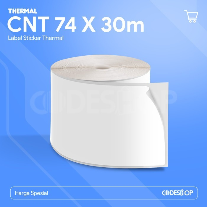 

LABEL BARCODE DIRECT THERMAL 80 X 30 METER ( 74 x 30meter ) CONTINUES