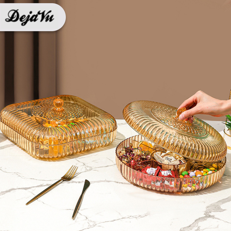 Dejavu Toples Kue 5 Sekat Tutup Lebaran Kotak Permen Coklat / Candy Box HSB667
