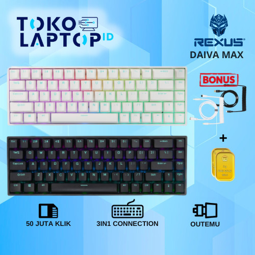 Rexus Daiva Max D68SF Wireless 3in1 Connection Mechanical Keyboard