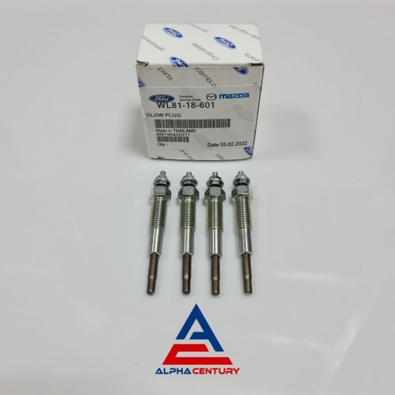 BUSI PEMANAS GLOWPLUG ISI 4 FORD RANGER BT50 11V  GARANSI 1BULAN