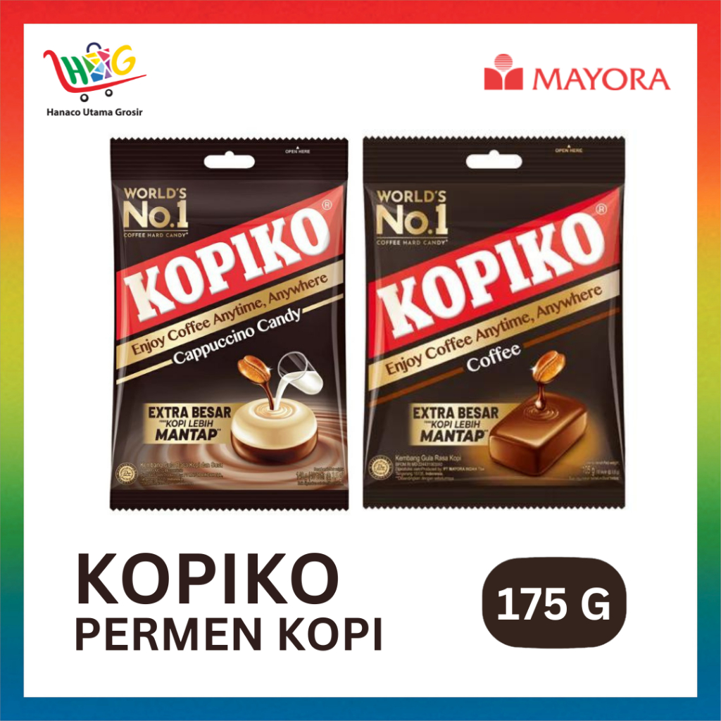 Kopiko Coffee Shot All Varian Classic / Cappuchino  Zak 175 Gr @50 Pcs