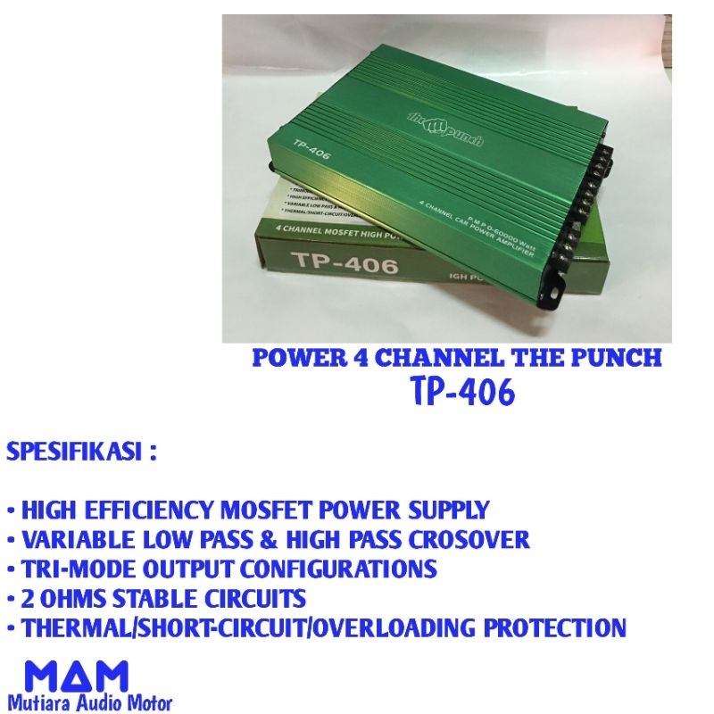 POWER 4 CHANNEL THE PUNCH TP-406