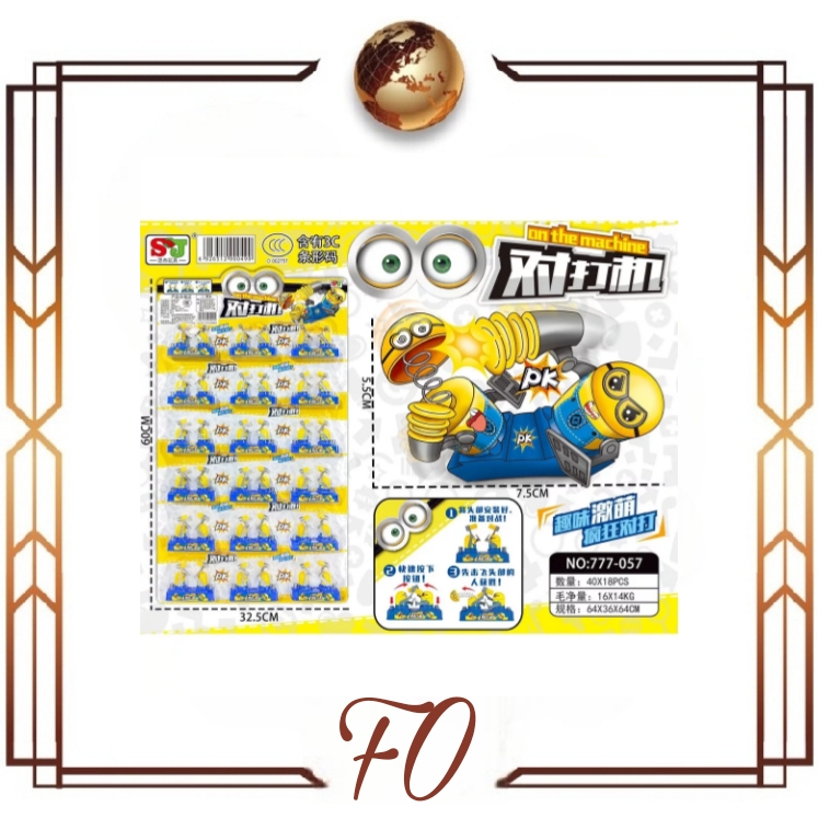 (FO) Mainan serangan pertarungan palu head minion toys