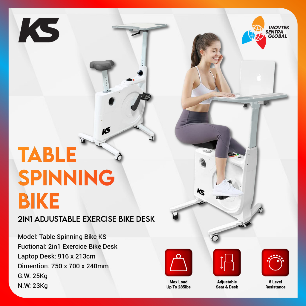 KS Spinning Bike Table Exercise Bike - Sepeda Statis Gym GARANSI RESMI