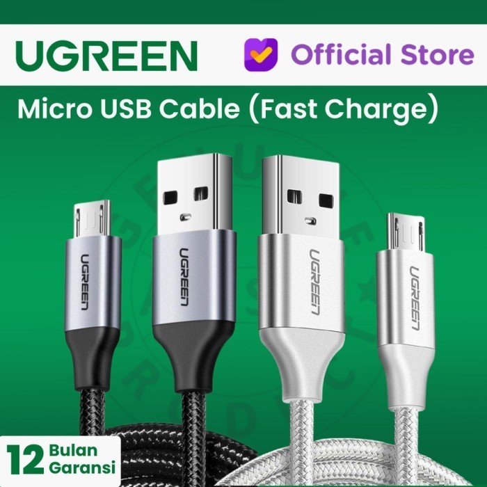 Kabel Micro USB Nylon Braided (Fast Charging) US290 UGREEN 1m