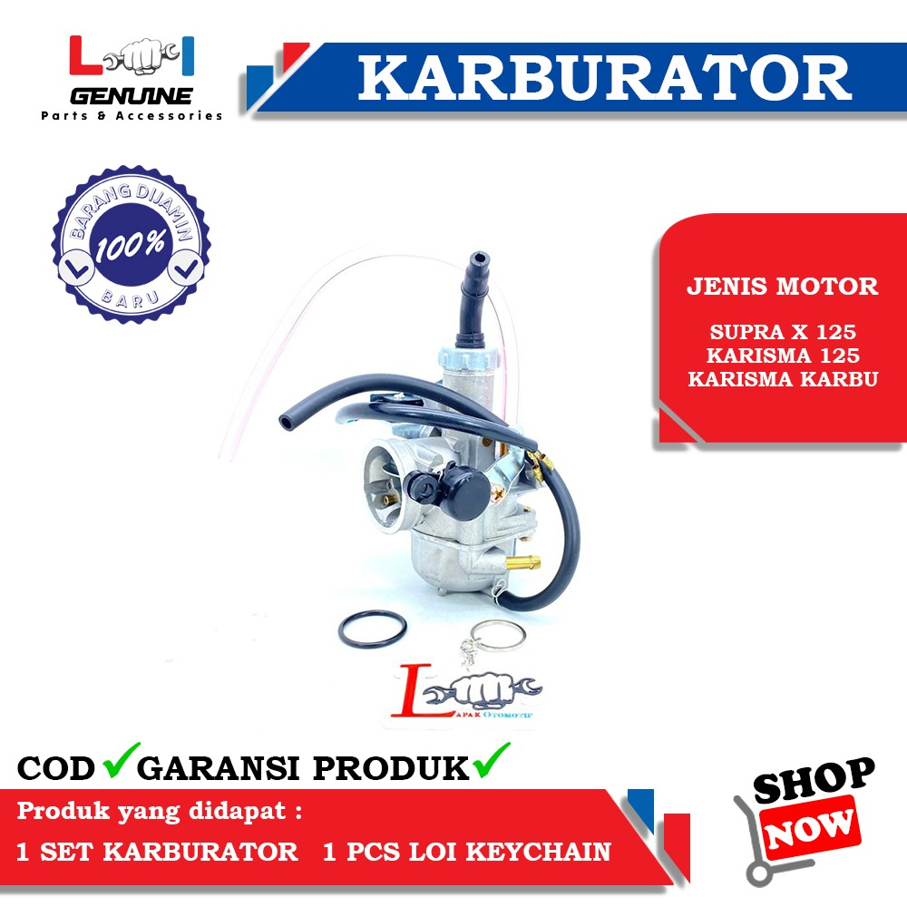 -LOI- KARBURATOR STANDAR KPH ORIGINAL SUPRA X 125, KHARISMA