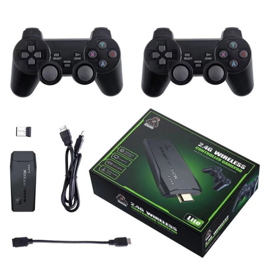 Game Stick 4K Game Console Wireless Gamepad HDMI TV Retro Video Game