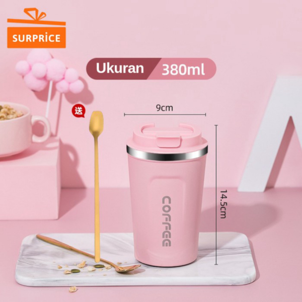 

Surprice / Tumbler Promo Bubble Diskon Stainless Coffee No - Coffee Pink Mugs Portable Gelas Botol