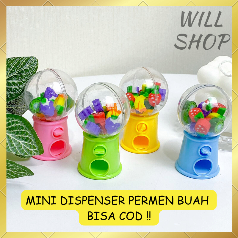 

TERBARU PENGHAPUS KARET DISPENSER MINI PERMEN BUAH / ISI 10 HAPUSAN / SETIP / KARET APUS BENTUK BUAH BUAHAN LUCU UNIK BISA COD