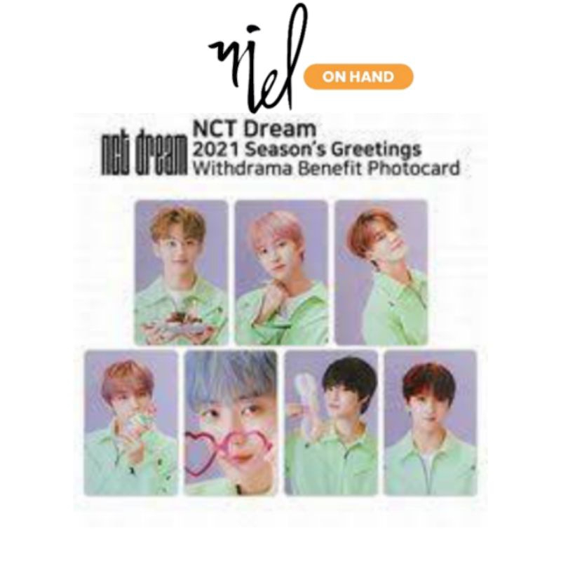 PC / Photocard NCT DREAM SG SEASON GREETINGS 2021 PC BENEFIT WD WITHDRAMA KTOWN4U JAEMIN JENO JISUNG