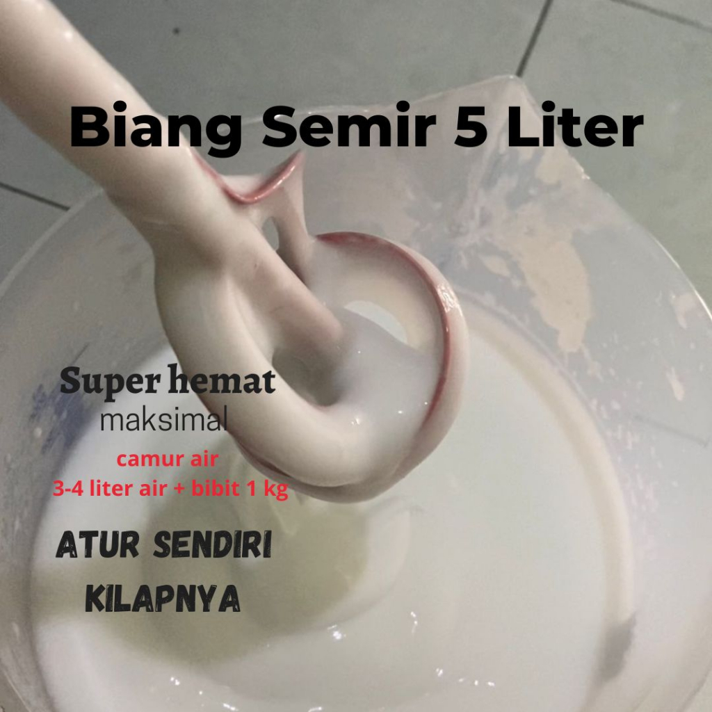 BIBIT SEMIR BAN MOBIL / BIBIT SEMIR BAN MOTOR 5 LITER / BIANG SEMIR BAN 5 LITER