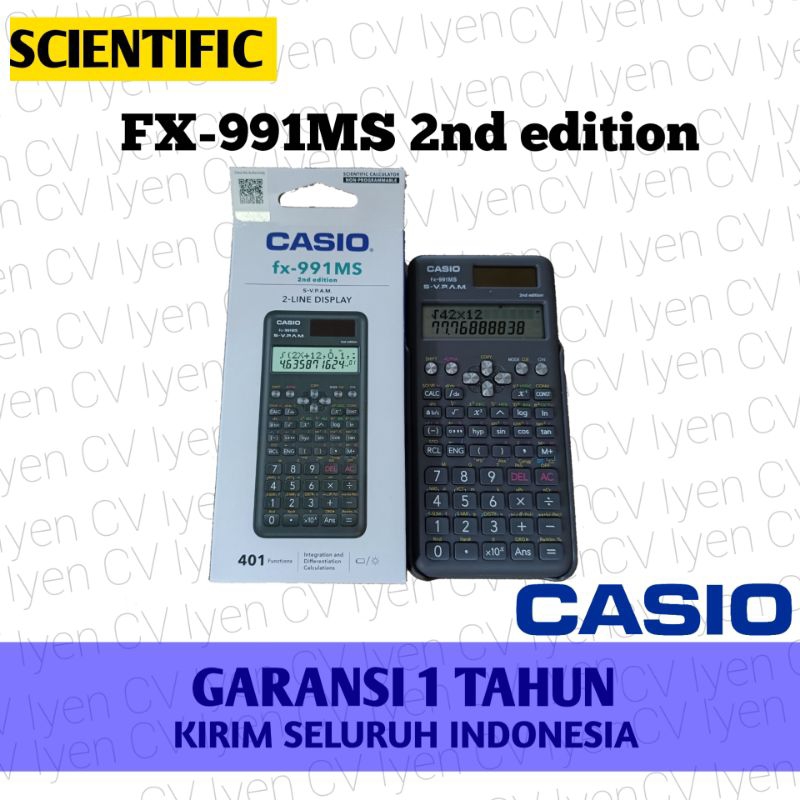 kalkulator Scientific Casio FX-991MS / Casio FX 991MS / casio fx 991ms / kalkulator casio