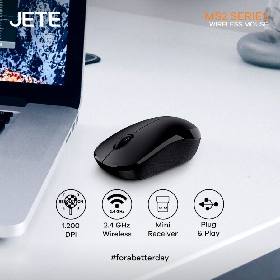 JETE MS2 Series Wireless Mouse1 200DPI 2,4GHz