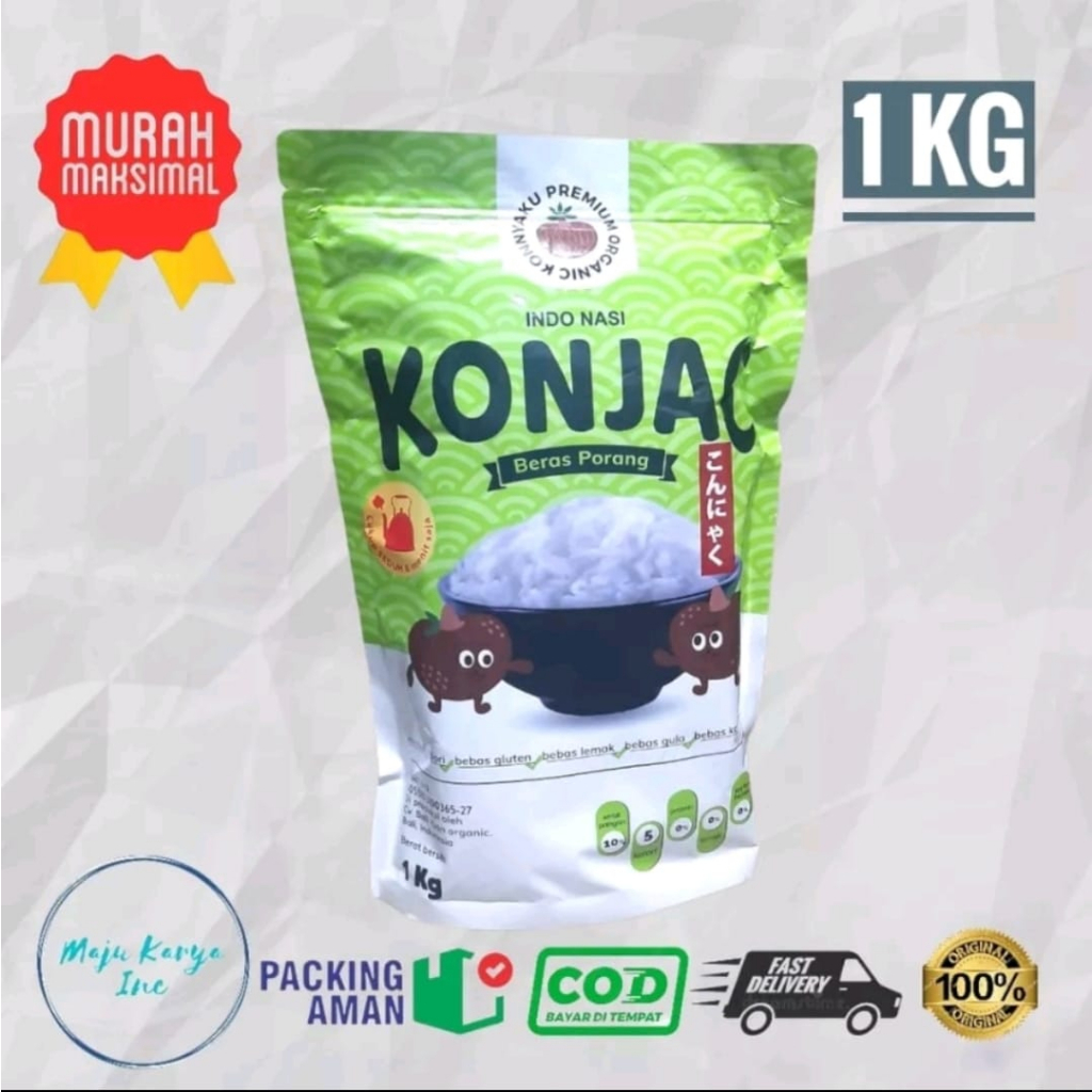 Konjac rice beras porang 1 Kg Beras instant