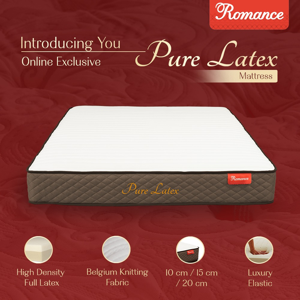 Romance Kasur Pure Latex 10 Cm uk.180x200 - Romance Grosir