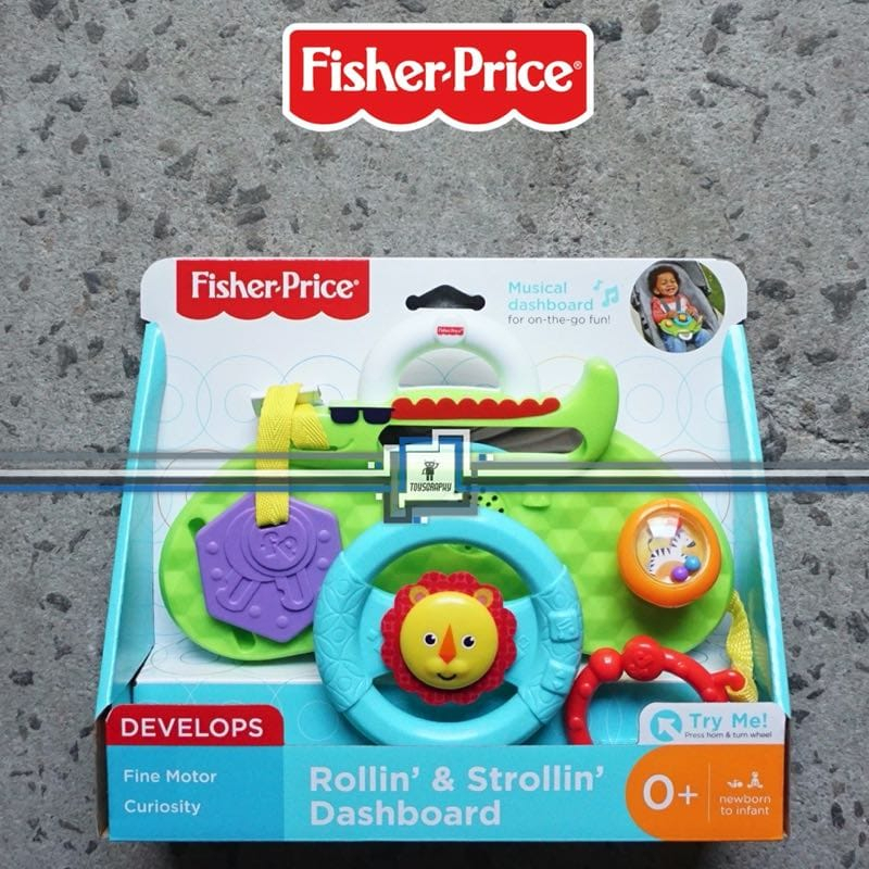 FISHER PRICE (DYW53) ROLLIN AND STORLLIN CAR DASHBOARD MAINAN SETIR MOBIL BAYI