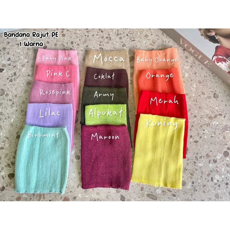 Ciput Rajut Inner Rajut Polos 1 Warna Premium