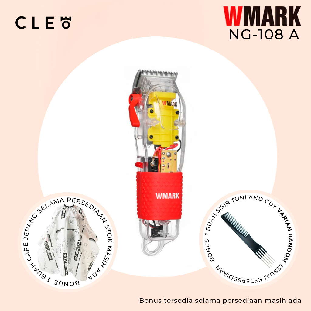 WMARK NG-108A Transparant Hair Clipper