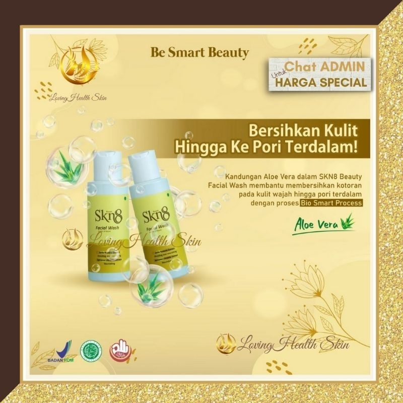 Facial Wash SKN 8 probiotik kosmetik