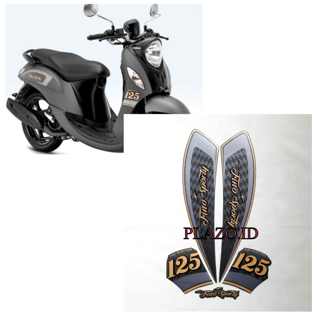 stiker motor striping yamaha fino sporty 125 fi 2021 abu