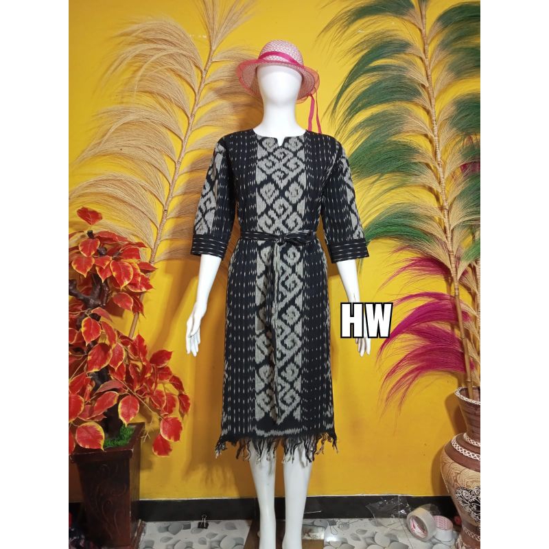 DRESS TENUN JEPARA HITAM
