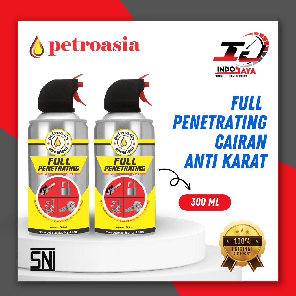 [BAYAR DI TEMPAT] FULL PENETRATING WD PETROASIA / CAIRAN ANTI KARAT / PEMBERSIH KARAT PELUMAS ANTI K